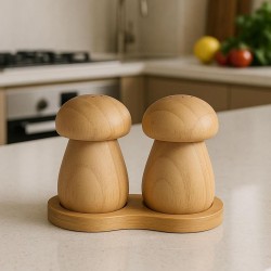 Wooden Salt Shaker Set - 2 Pieces